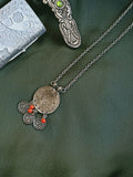 Metallic coin neckpiece