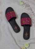 Gulabi Bagh Kadhai' Slip Ons