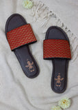 Laal Banarasi' Slip Ons