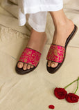 Gulabi Bagh Kadhai' Slip Ons